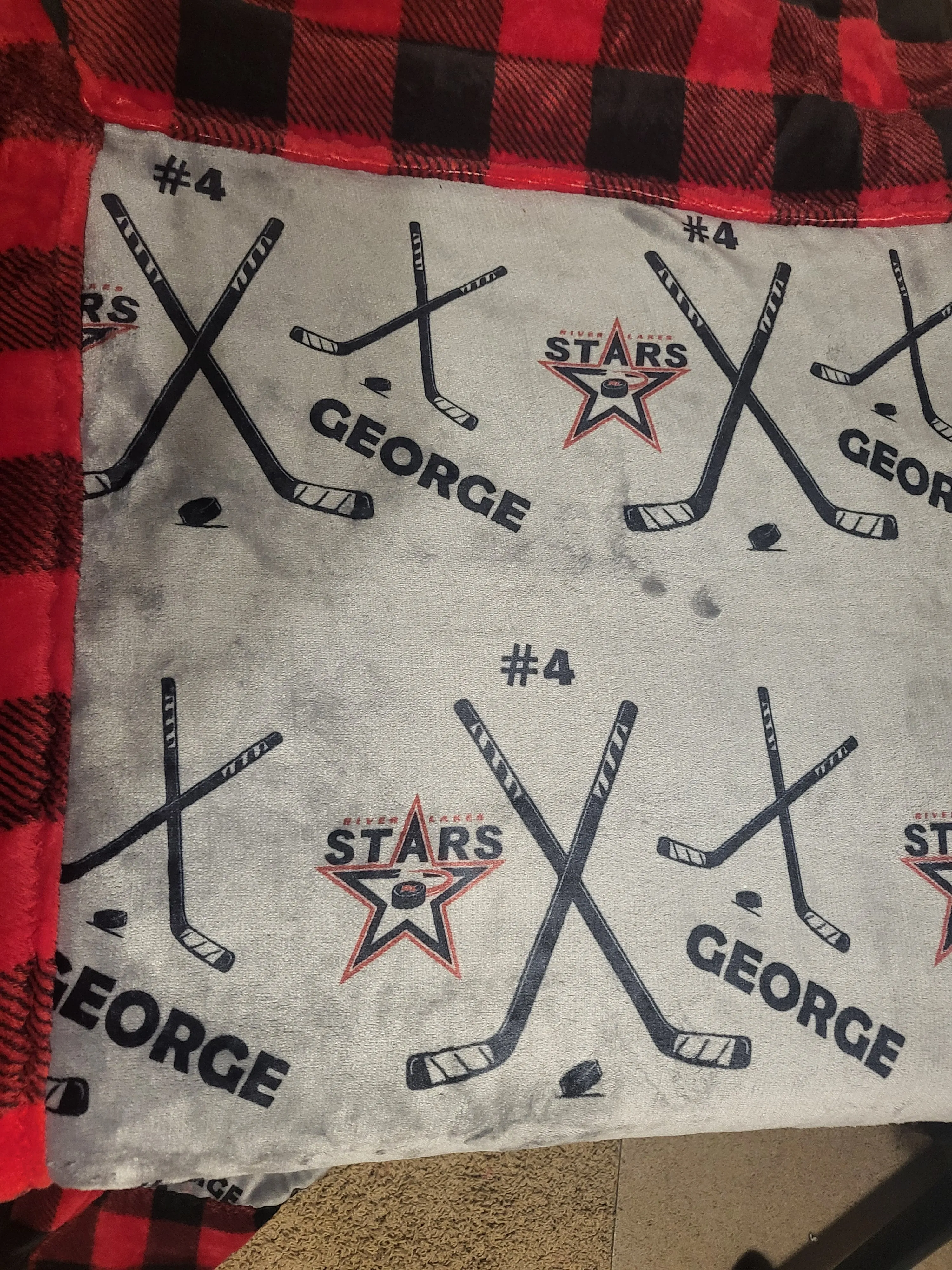 RIVER LAKES HOCKEY FUNDRAISER - Cozy Rink Blanket customizable (CLOSES DEC 1ST)