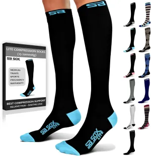 SB SOX Lite Compression Socks for Men & Women (15-20mmHg) ?C Best Compression Socks for Travel, Sports, and Daily Wear - XXL Sizes too!