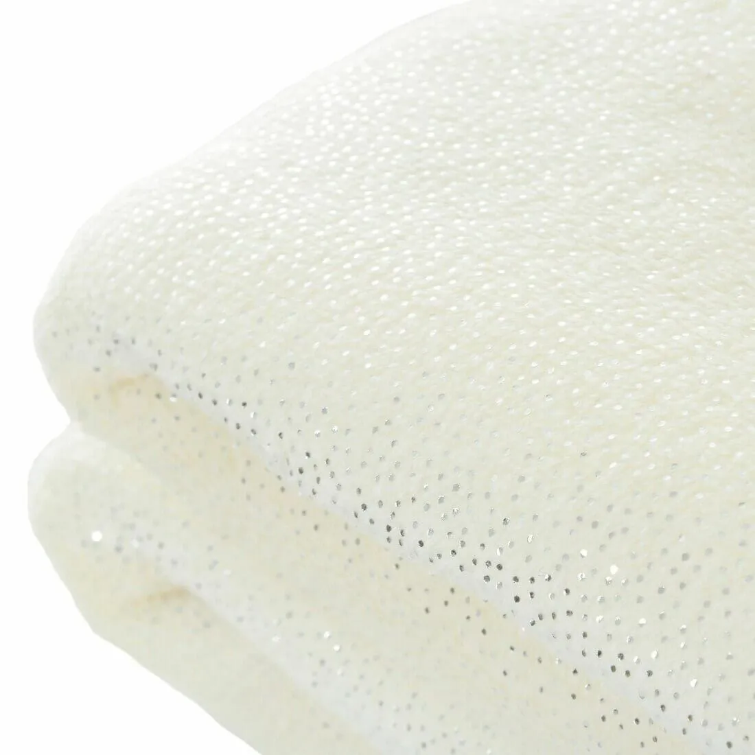 Silver Foil Sparkle Blanket Throw With Cosy Fleece Reverse