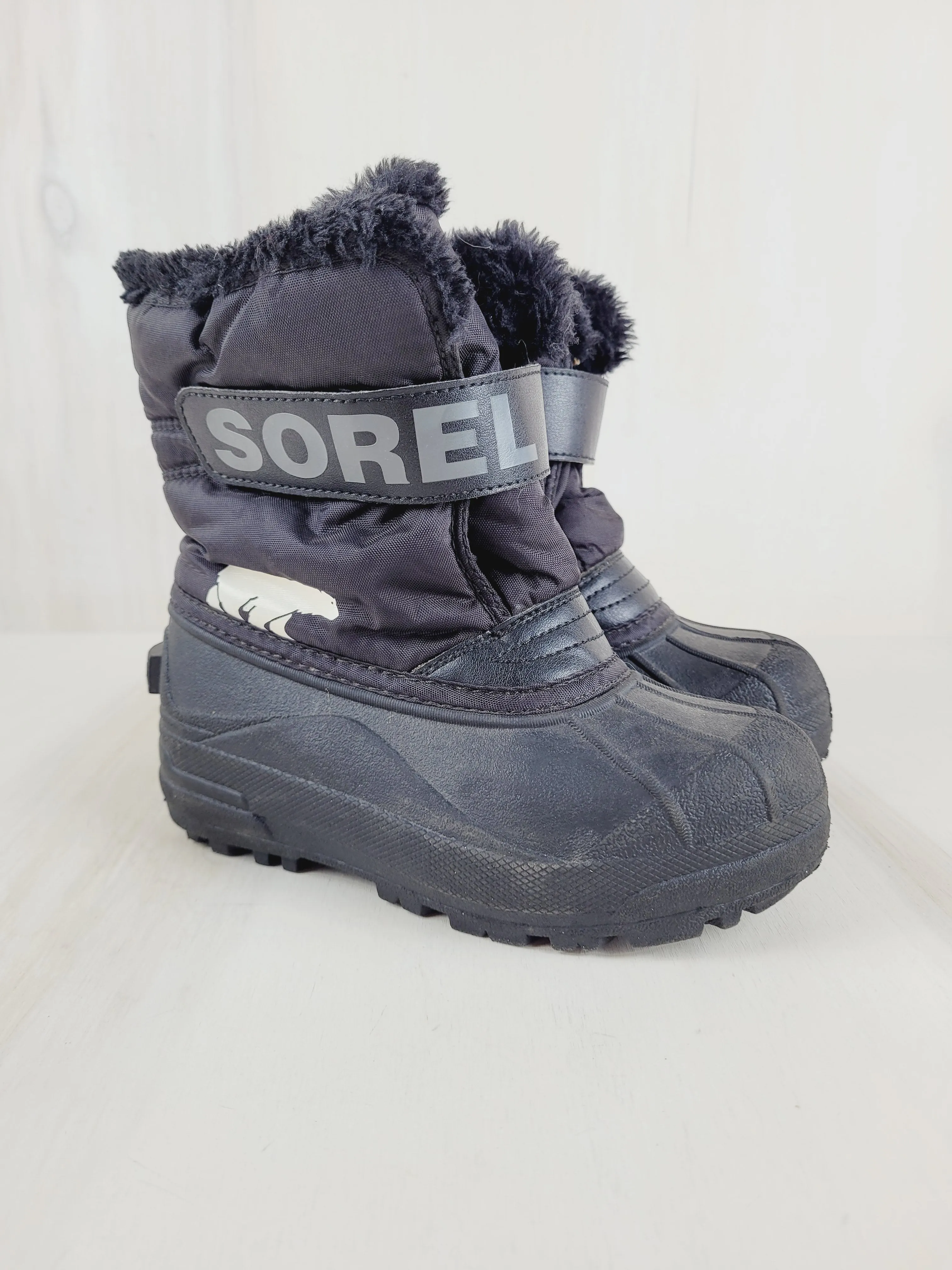SOREL BLACK WINTER BOOK SIZE 13 PRE-LOVED