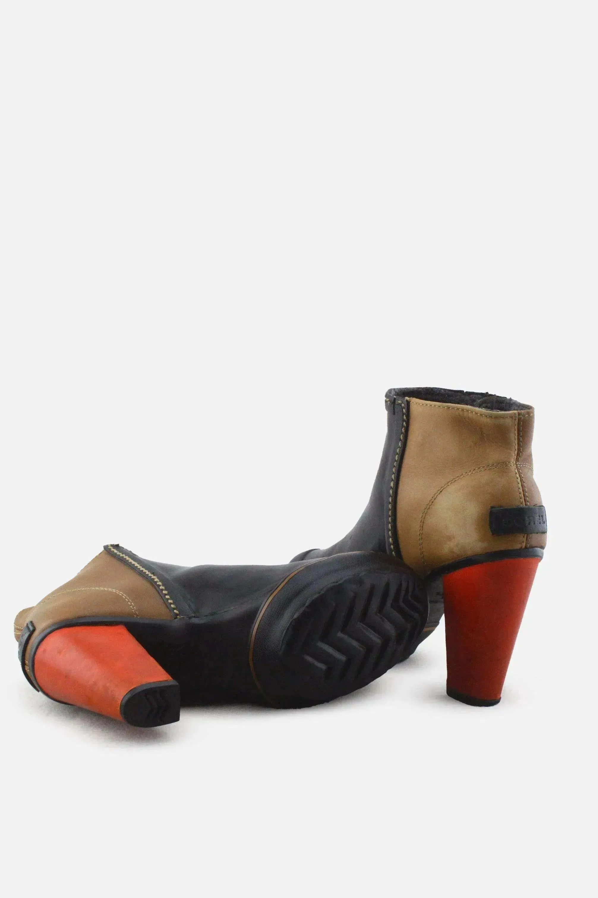 Sorel Zipper Block Ankle Boots |100% Authentic Leather