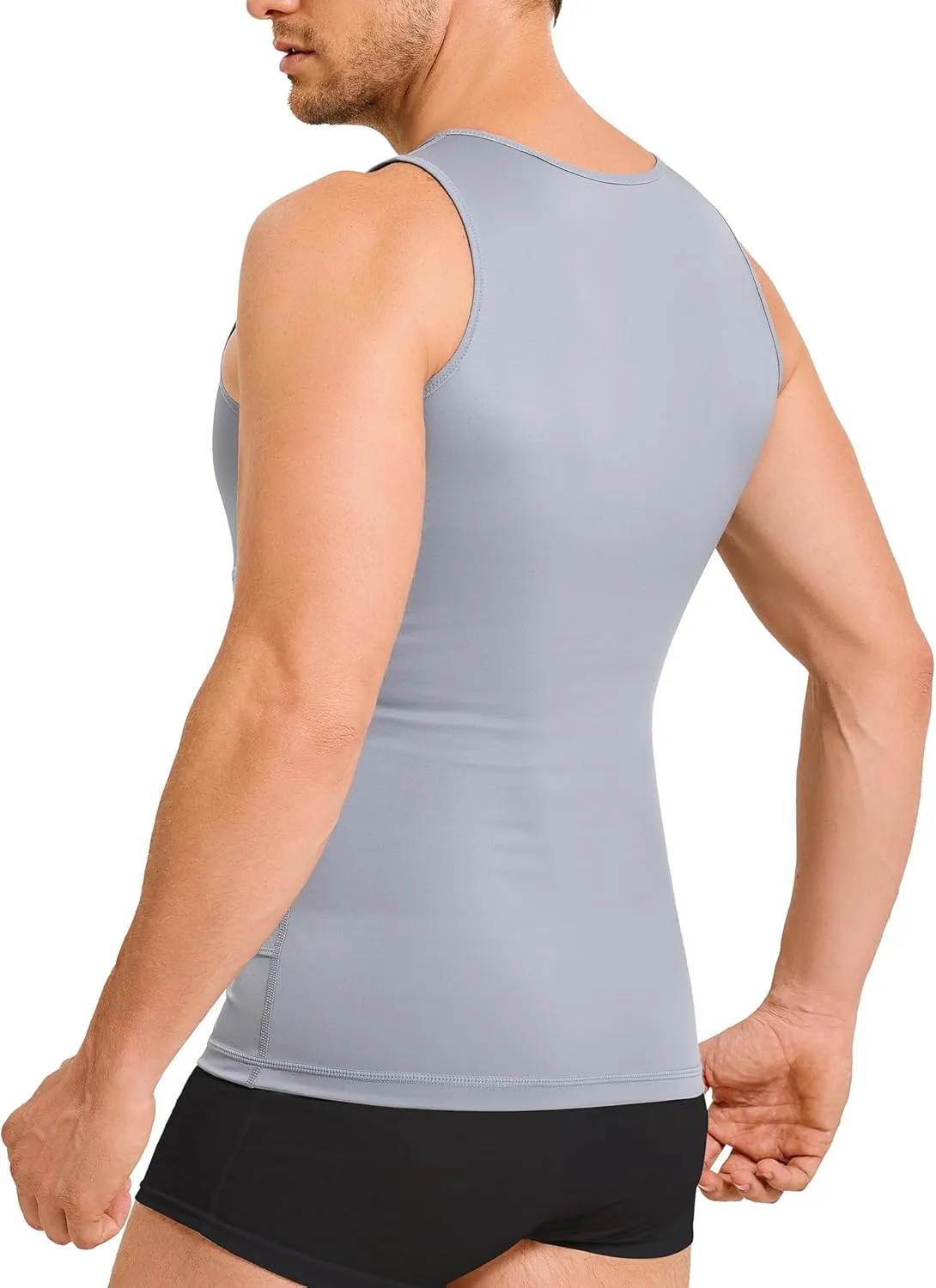 TAILONG Compression Shirt Men Shapewear Slimming Body Shaper Vest Compression Tank Top Undershirt