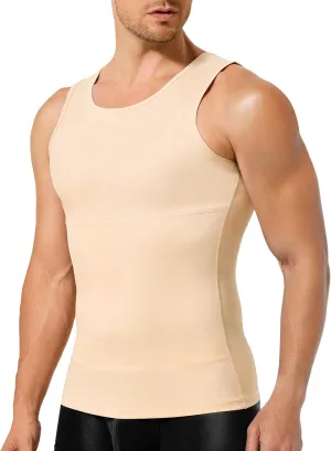 TAILONG Compression Shirt Men Shapewear Slimming Body Shaper Vest Compression Tank Top Undershirt