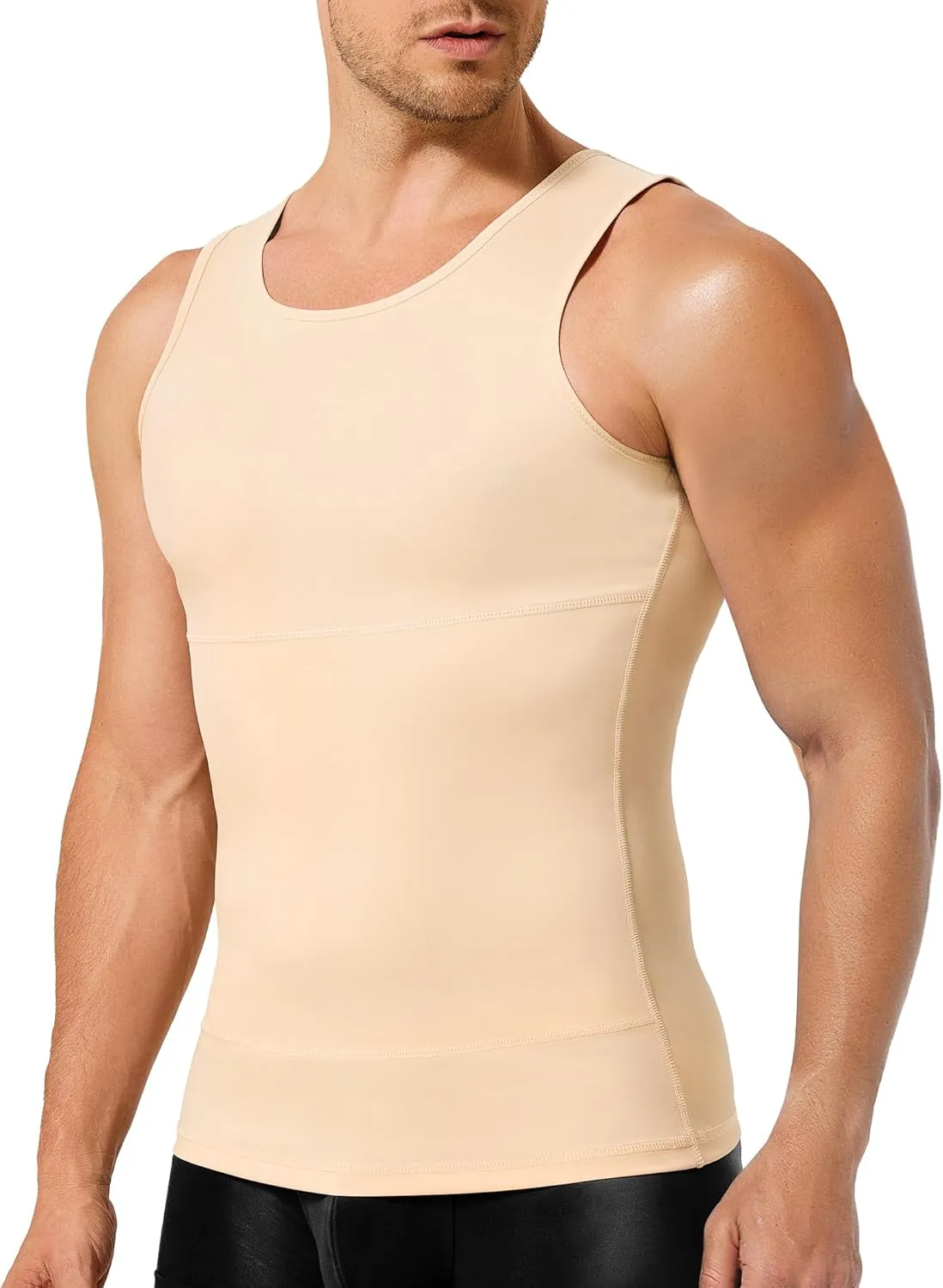 TAILONG Compression Shirt Men Shapewear Slimming Body Shaper Vest Compression Tank Top Undershirt