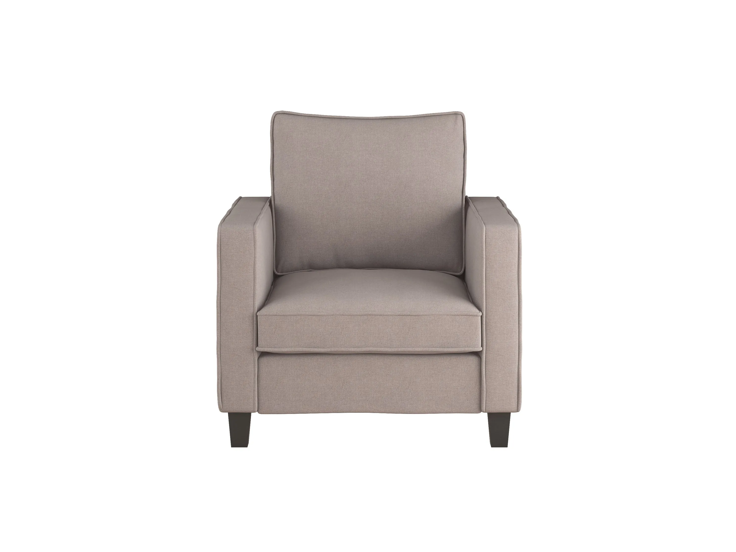 Taupe 2 Seater Loveseat and Chair Set, 2 piece