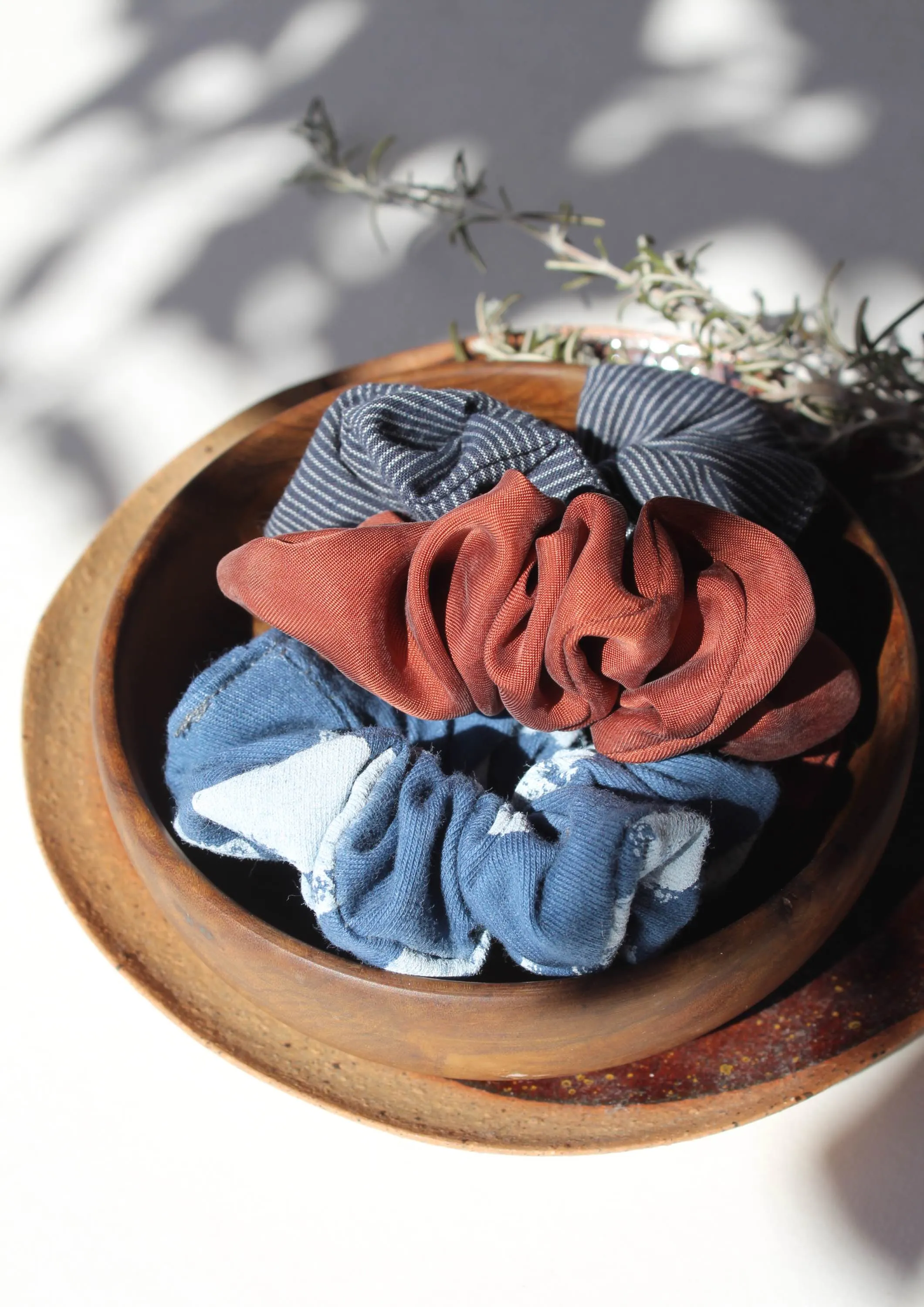 Trio Scrunchies Blue