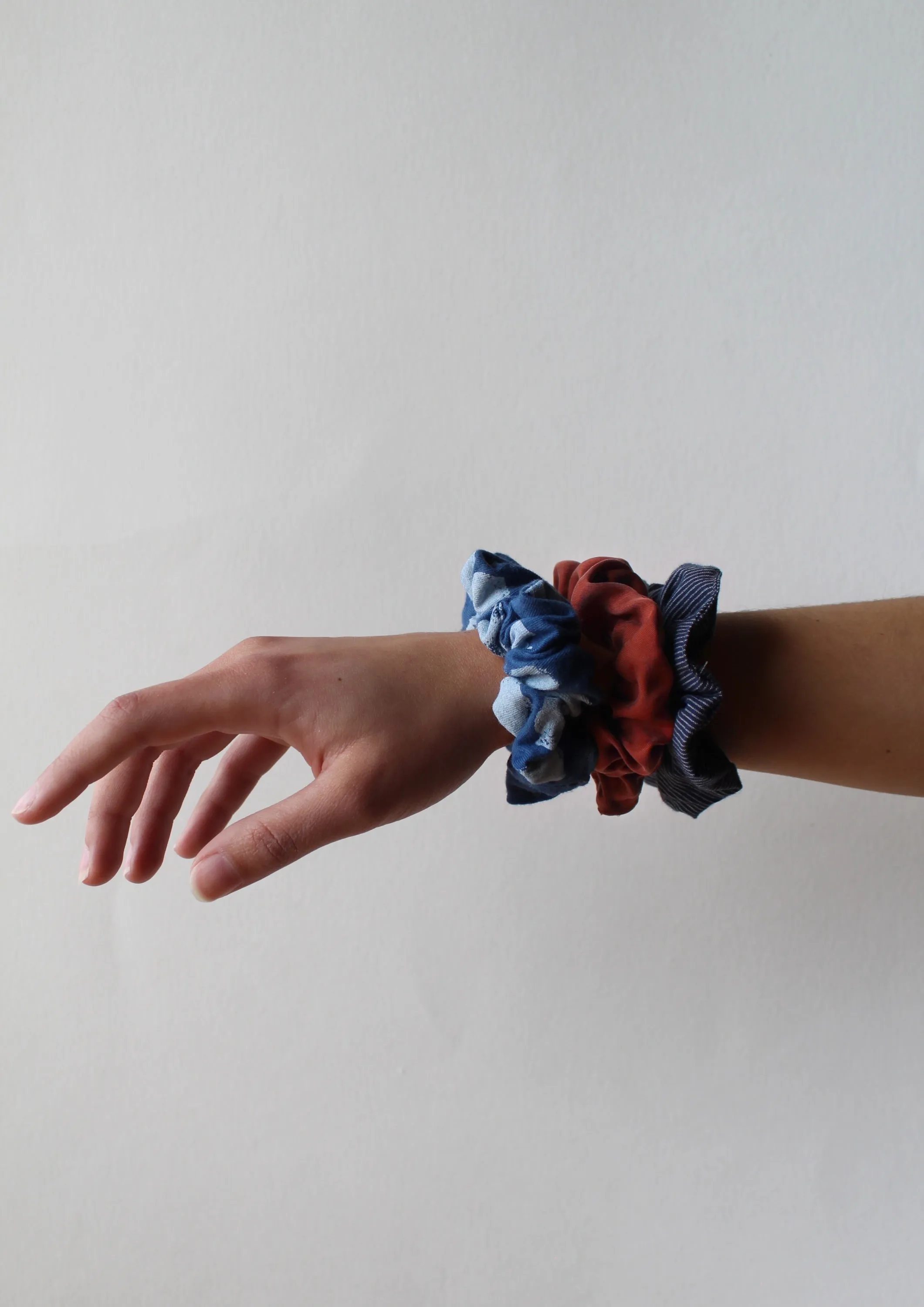 Trio Scrunchies Blue