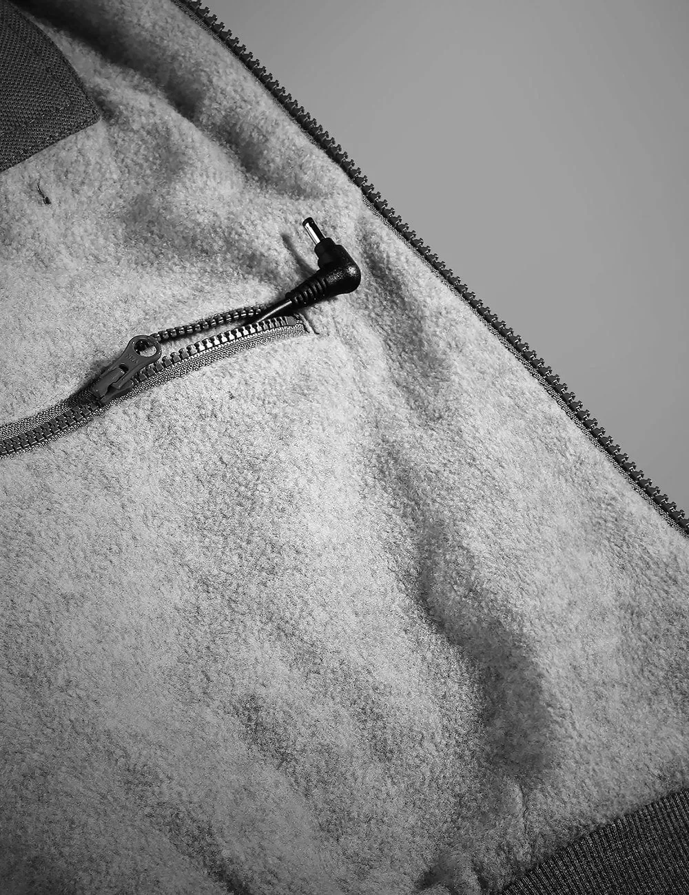 Unisex Heated Fleece Hoodie - Grey