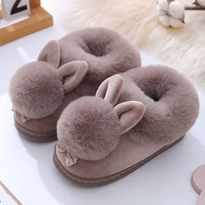 Unisex Indoor Non-Slip Warm Fluffy Soft Comfortable Toddlers Slippers