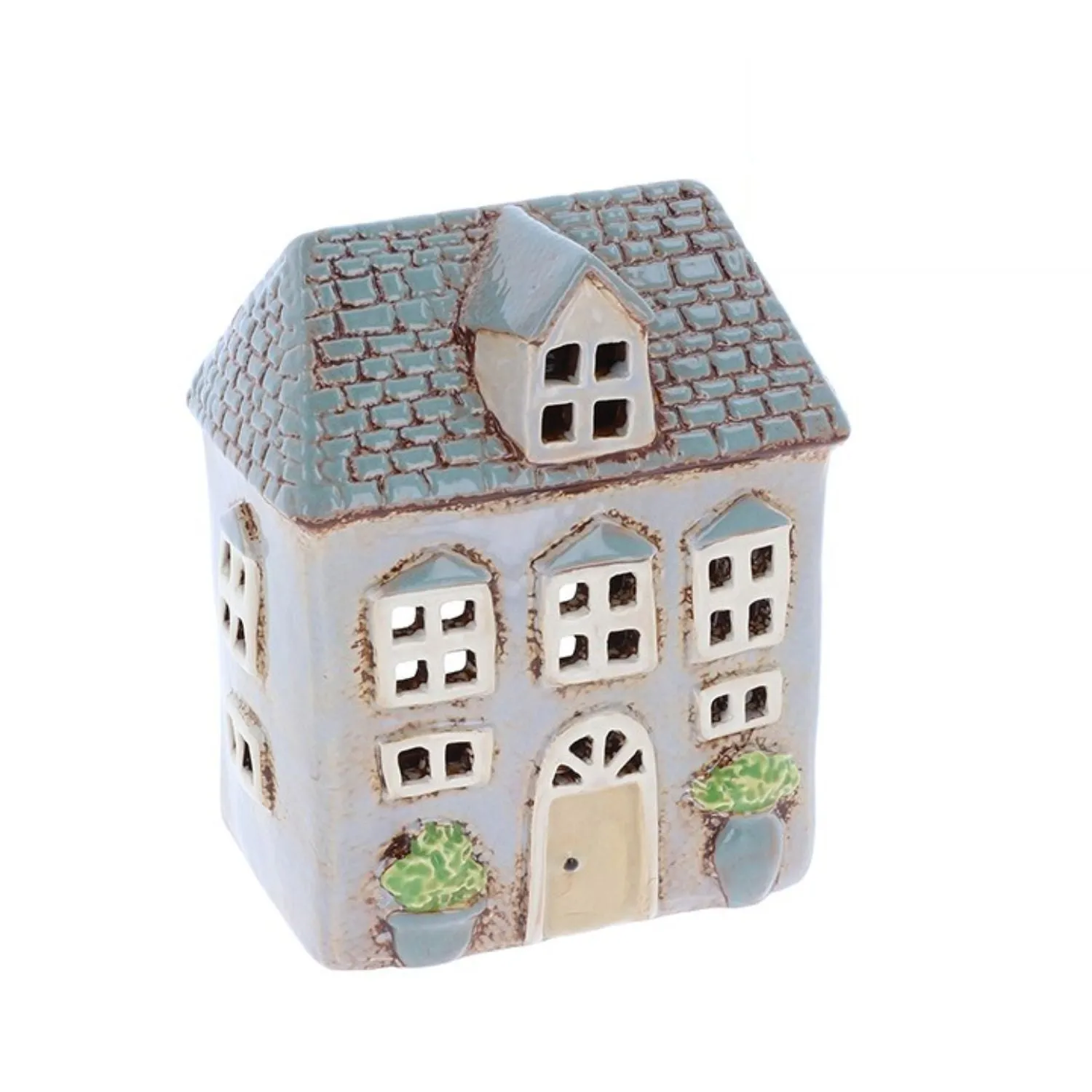 Village Pottery 16cm Garden House/Dormer Tealight