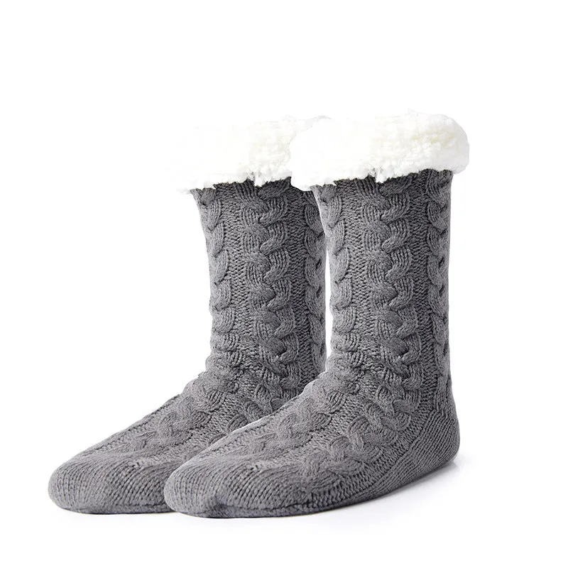 Winter Non-slip Socks Soft Warm Thickened Home Floor Socks for Women