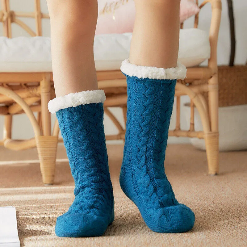 Winter Non-slip Socks Soft Warm Thickened Home Floor Socks for Women