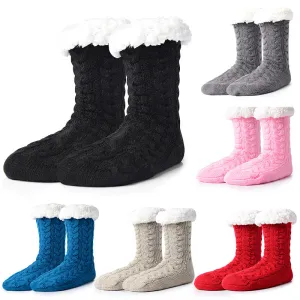 Winter Non-slip Socks Soft Warm Thickened Home Floor Socks for Women