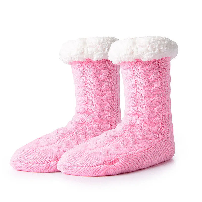 Winter Non-slip Socks Soft Warm Thickened Home Floor Socks for Women