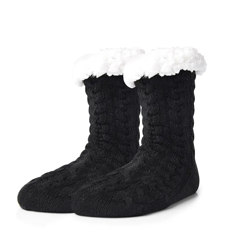 Winter Non-slip Socks Soft Warm Thickened Home Floor Socks for Women