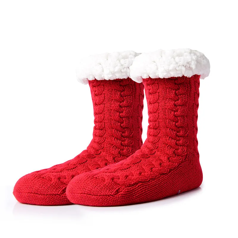 Winter Non-slip Socks Soft Warm Thickened Home Floor Socks for Women