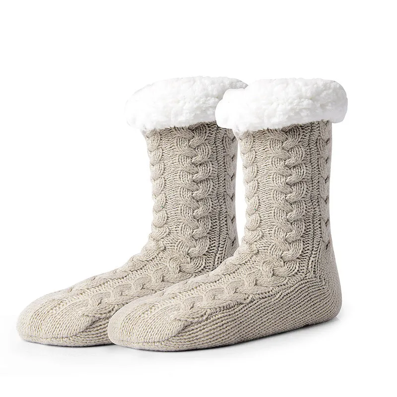 Winter Non-slip Socks Soft Warm Thickened Home Floor Socks for Women