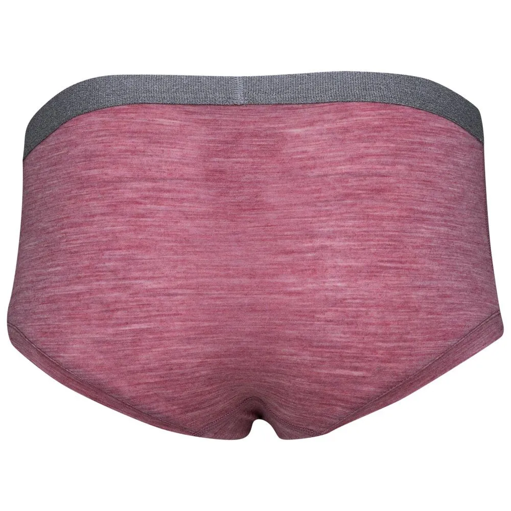 Womens Merino Blend 160 Hipster Knickers (Blush Melange)